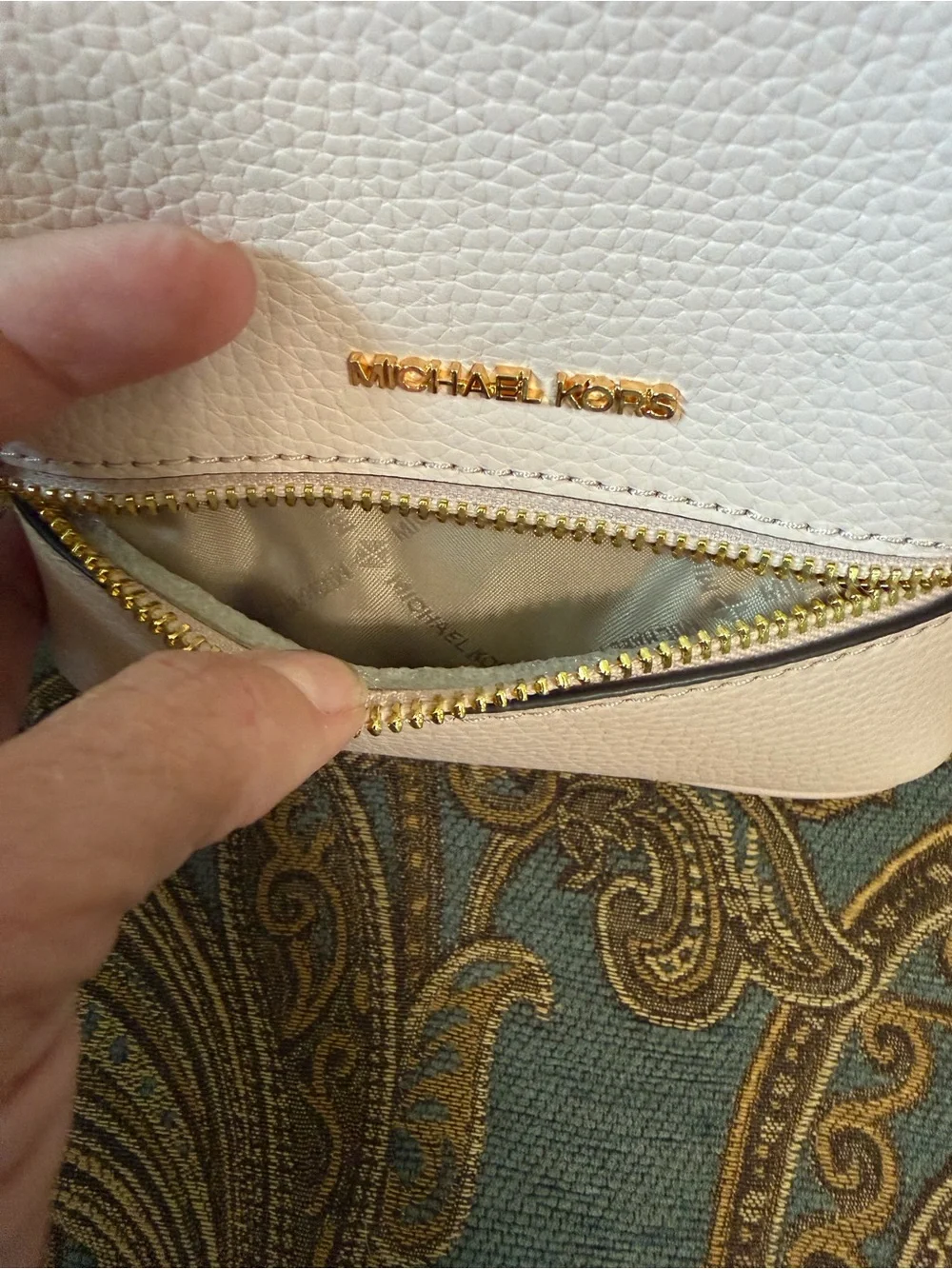 MICHAEL KORS Pale Pink Powdered Blush Pebbled Leather Mini Backpack New